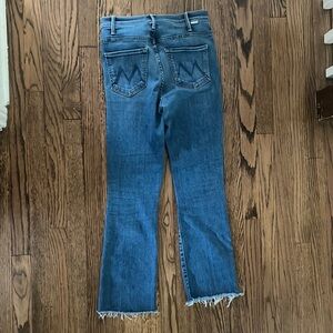 MOTHER jeans. The Hustler Ankle Fray